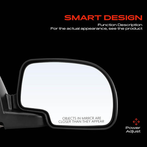 A-Premium Pair (2) Driver and Passenger Side Manual Door Mirror