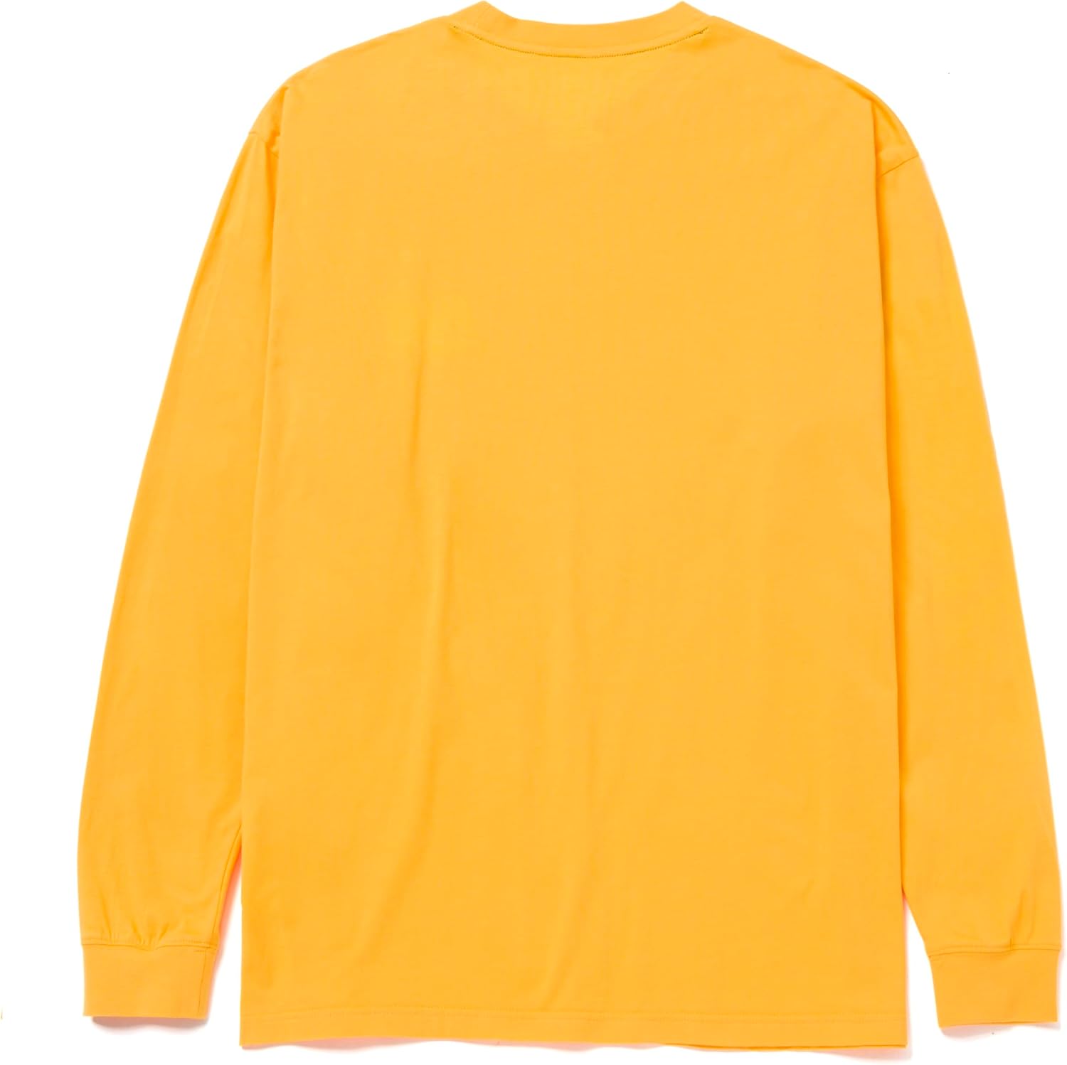 Caterpillar Trademark Banner Long Sleeve Tee Shirts for Men with Center Back Neck Wire Management Loop and Cat Workwear Logo