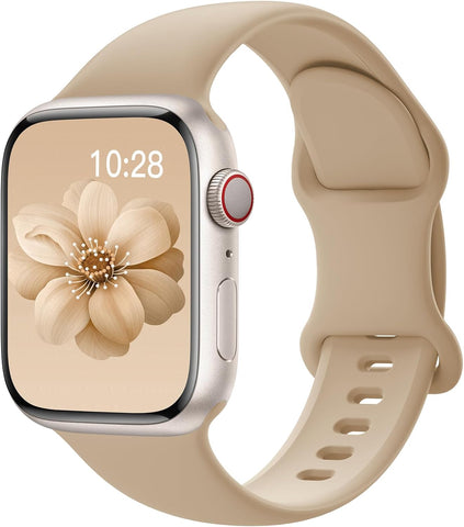 Sport Silicone Band Compatible with Apple Watch Bands 40mm 38mm 41mm 44mm 45mm 42mm 49mm Women Men,Soft Wristband Waterproof Replacement Sport Strap for iWatch Bands Series 9 8 7 6 5 4 3 2 1 SE Ultra