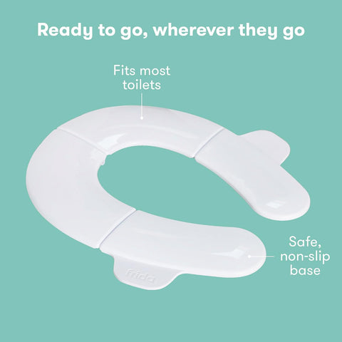 Frida Baby Fold-and-Go Portable Potty Seat for Toilet, Toddlers, Free Bag