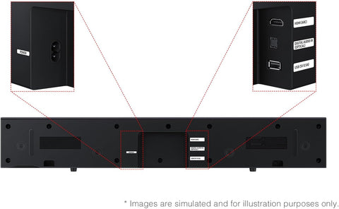 Samsung B-Series Soundbar HW B400F 2.0 ch Soundbar with Built in Subwoofer (2025 Model) One Remote Control, Surround Sound Expansion, Voice Enhance Mode