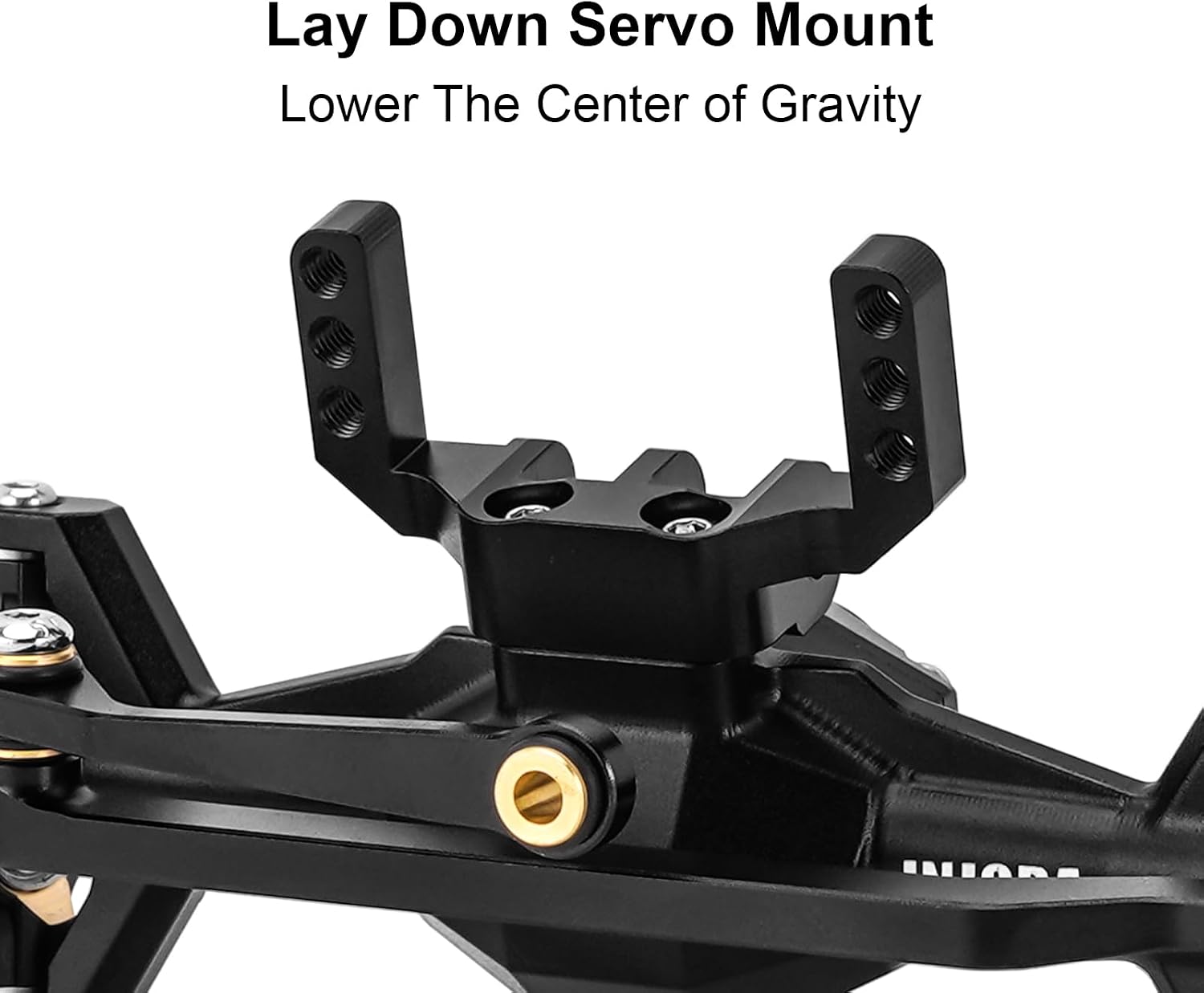 INJORA +5mm Diamond Portal Axles with Brass Steering Knuckles for TRX4M