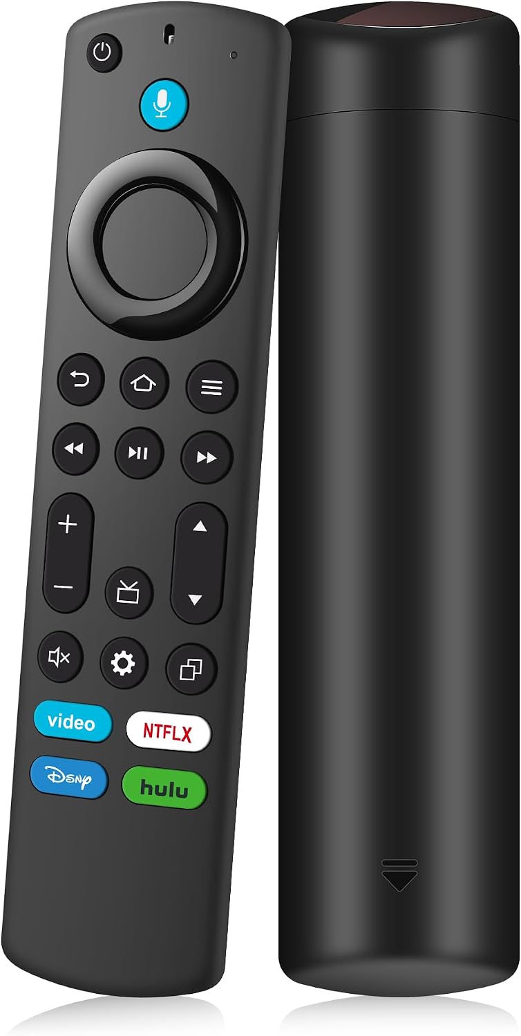 Replacement Voice Remote Fit for All Fire-Series TV Cube/FireStick, Compatible with FireStick 4K Max/4K/Fire Stick/Lite/HD, Fit for All Hisense, TCL, Insignia-Toshiba-Pioneer-Omni QLED Series