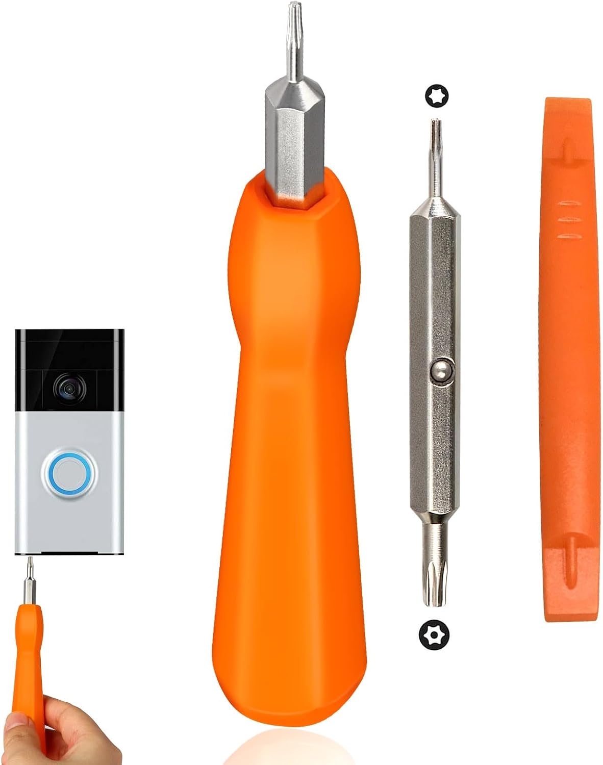 Video Screwdriver Bit Set for Battery and Wifi Access(Orange)