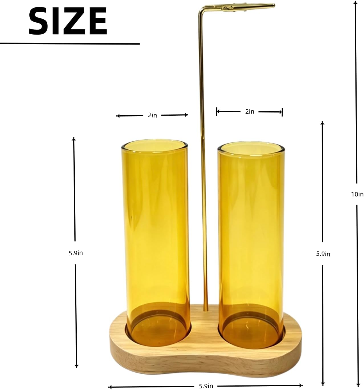 Yellow Glass Incense Holder, Incense Sticks Burner Holder with Storage,Hang Upside Down Incense Holder for Sticks with Glass Ash Catcher for Meditation Yoga Spa Room Decor (Yellow)