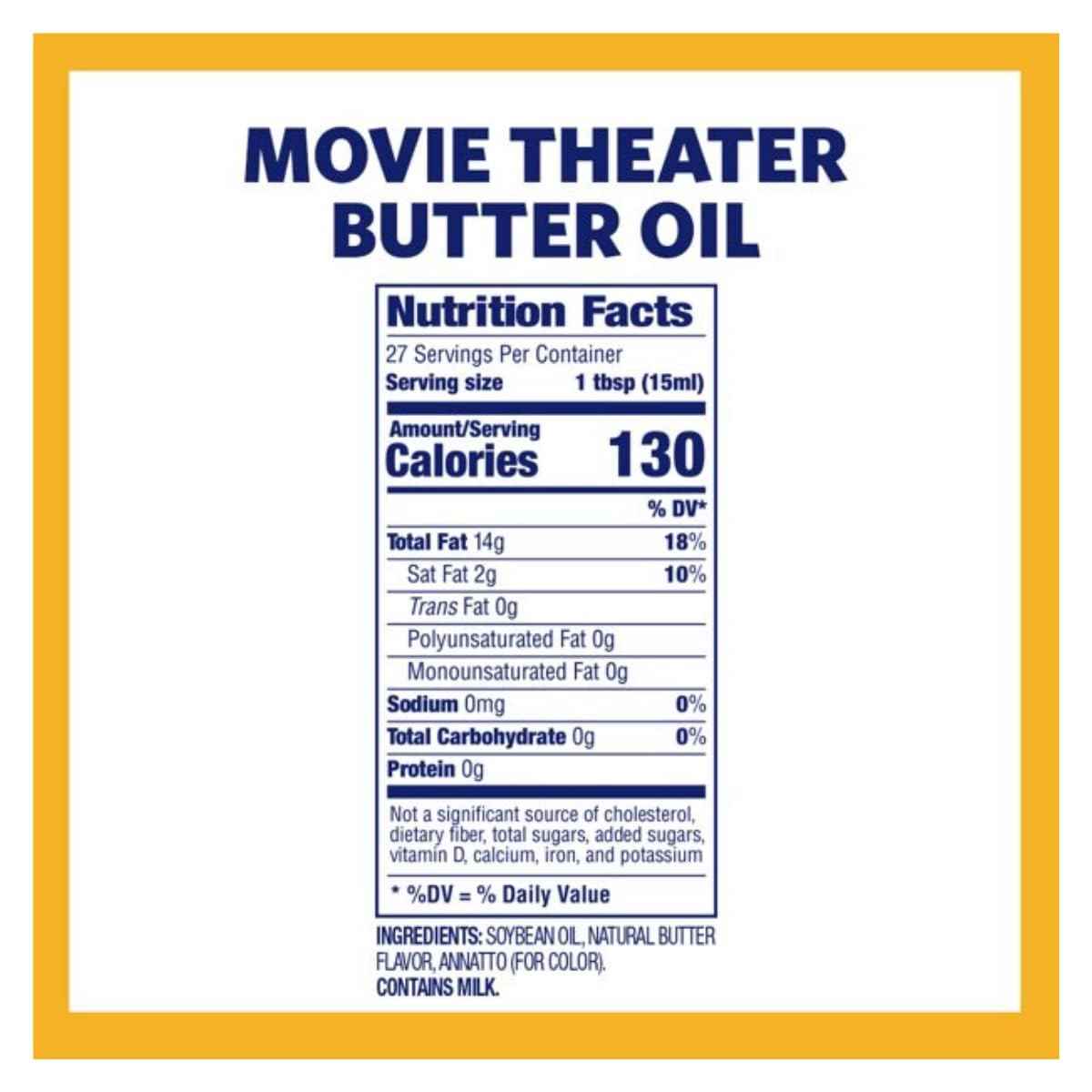 Kernel Season's Movie Theater Popcorn Oil, Butter, 13.75 Ounce (Pack of 6) | Theater Popcorn Oil, Butter