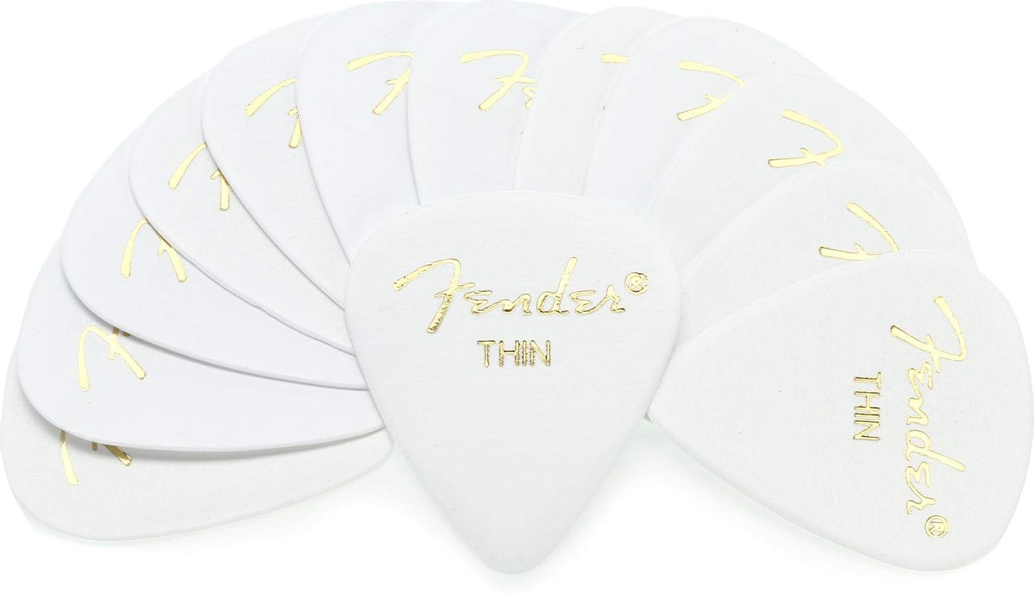 Fender Premium Celluloid Guitar Picks 351 Shape, Ocean Turquoise, Medium, 12-Pack