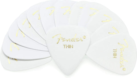 Fender Premium Celluloid Guitar Picks 351 Shape, Ocean Turquoise, Medium, 12-Pack