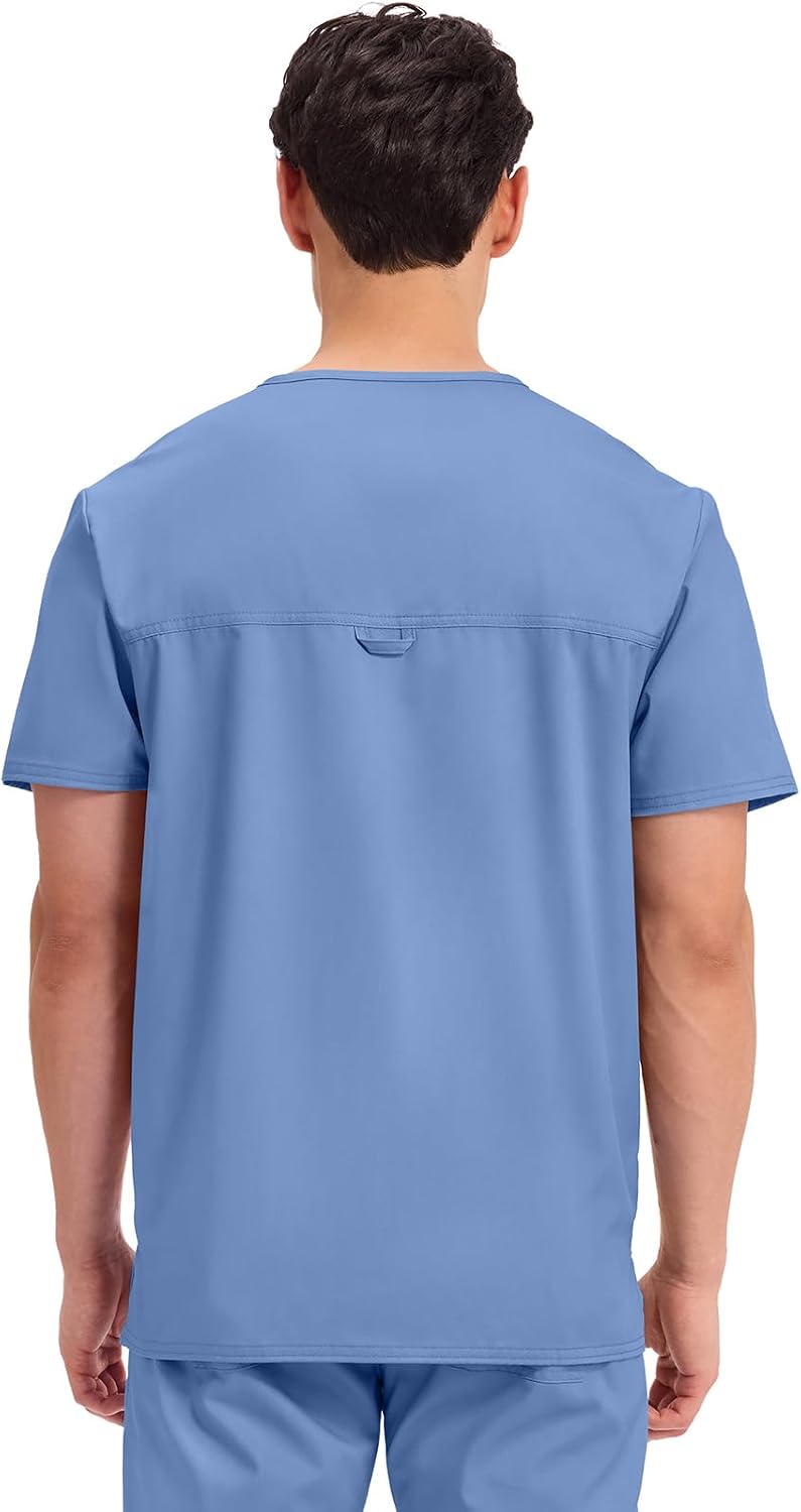 Cherokee WW Revolution Scrub for Men's Tuckable V-Neck Top 1 Chest Pocket