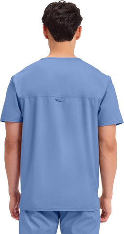 Cherokee WW Revolution Scrub for Men's Tuckable V-Neck Top 1 Chest Pocket
