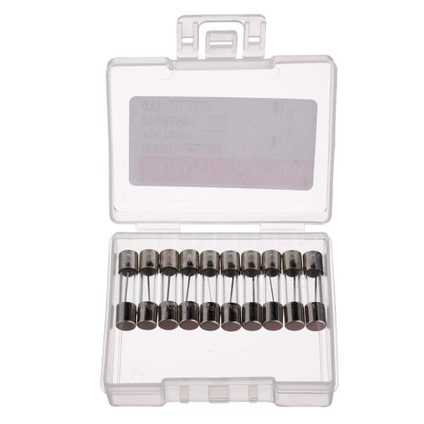 BOJACK 5x20 mm 10 A 10 amp 125 V 125 Volt 0.2x0.78 Inch F10AL125V Fast-Blow Glass Fuses (Pack of 10)
