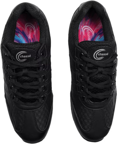 chassé Apex Cheerleading Shoes - White and Black Cheer Shoes for Girls
