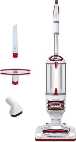 Shark Rotator Lift-Away Upright Vacuum with HEPA Filter, White/Red, NV501