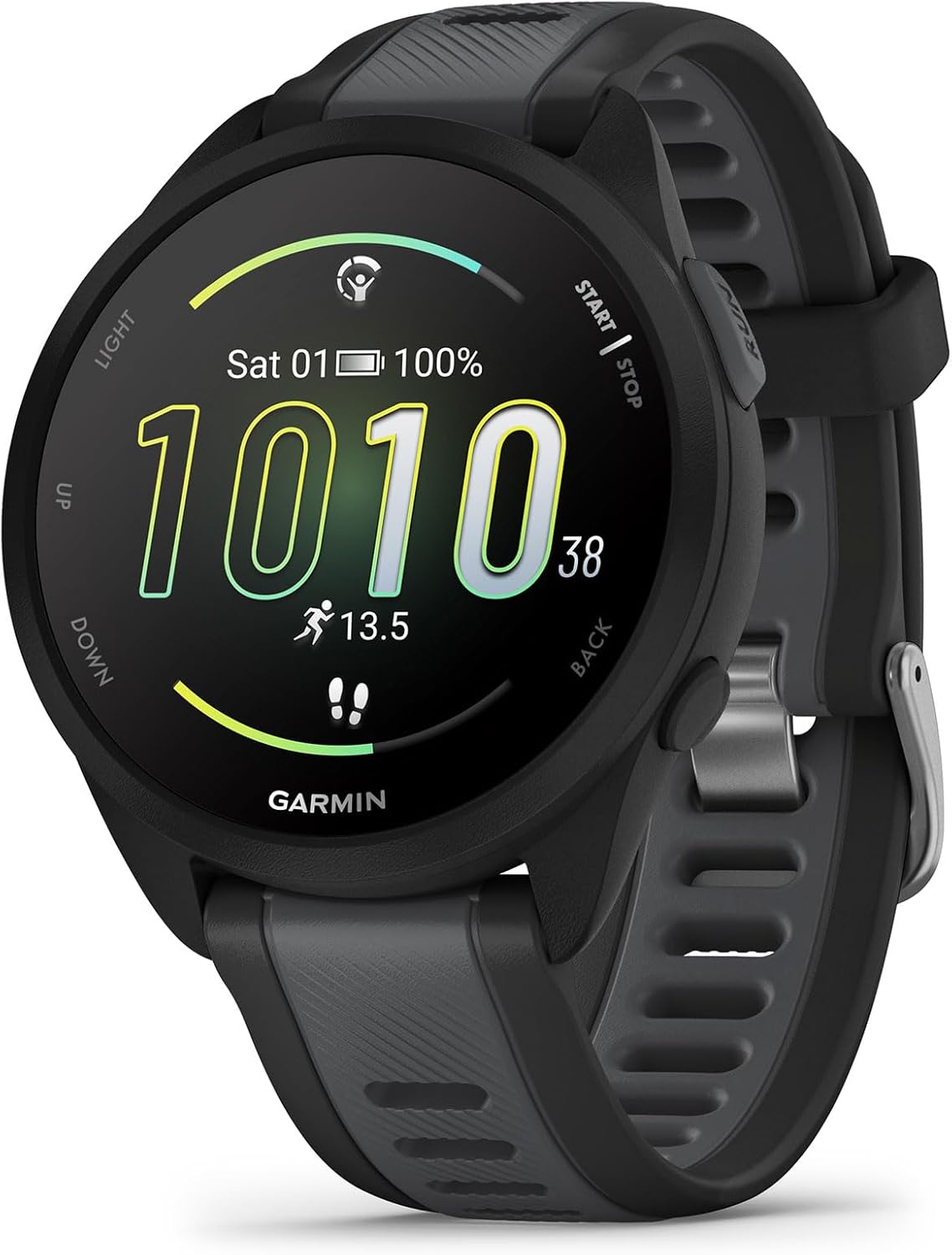 Garmin Forerunner® 165, Running Smartwatch, 43mm, Black