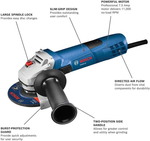 Bosch GWS8-45 4-1/2 In. Angle Grinder