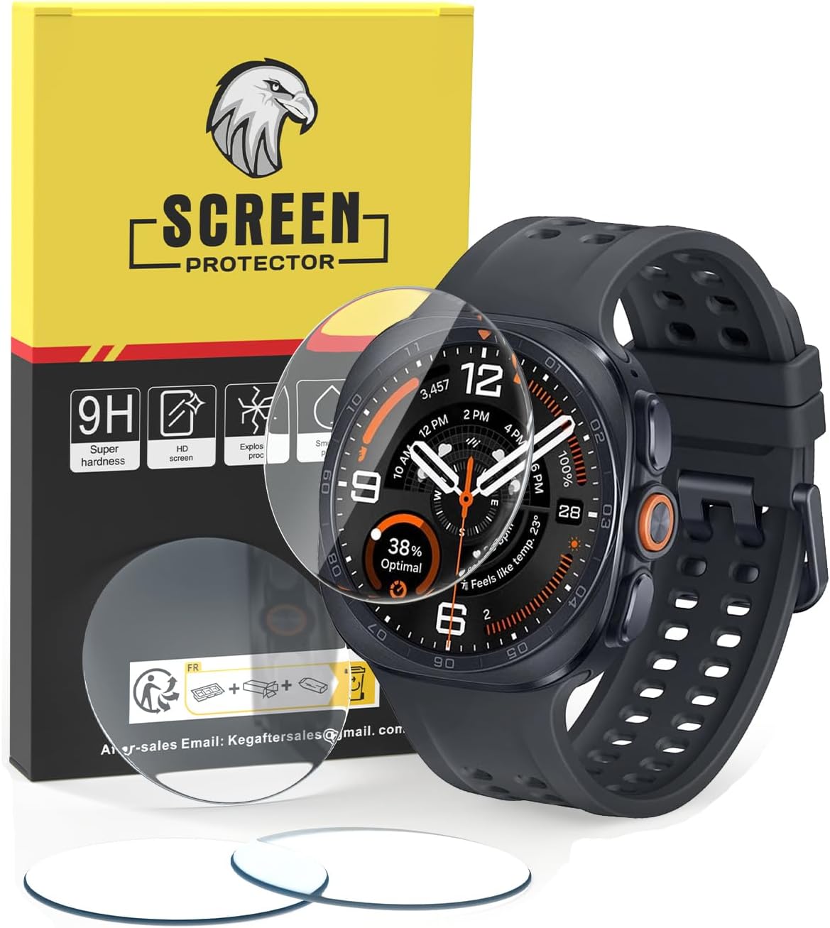 SPGUARD 4 Pack for Samsung Galaxy Watch Ultra 2 47mm Screen Protector