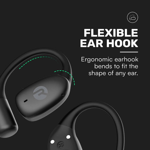 Raycon Essential Open Ear Earbuds – Open Ear Headphones, Earbuds Wireless Bluetooth, Sweat & Water-Resistant Earphones, Running Headphones with Ultra-Lightweight Design, 36 Hours Battery Life (Blue)