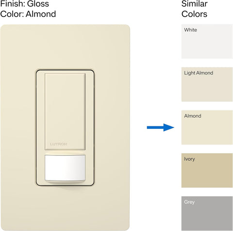 Lutron Motion Sensor Light Switch, 2 Amp Single Pole, for Any Bulb