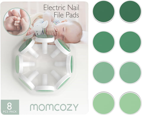 Momcozy Baby Nail Trimmer Replacement Pads, 8 Counts Replacement Pads Green
