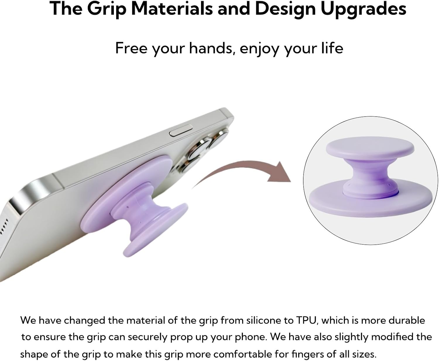 Grippopso for Magsafe Ring Grip, Magnetic Phone Grip Holder, Pink