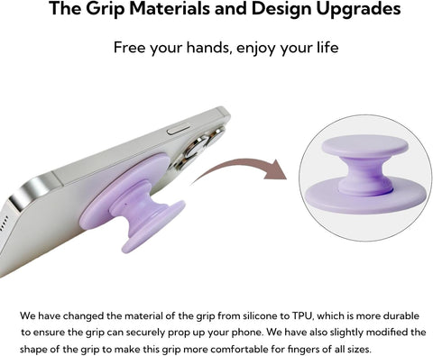 Grippopso for Magsafe Ring Grip, Magnetic Phone Grip Holder, Pink