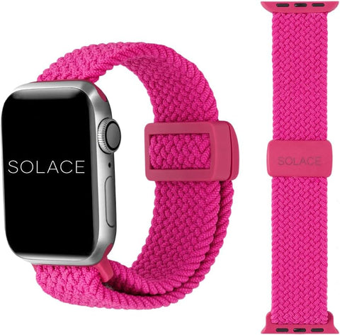 Solace Bands Imperium Adapt Wide Adjustable Nylon Braided Watch Band - Compatible with All Apple Watches - Solace Apple Watch Bands for Women & Men - Smart Watches Band Series 11-1, Ultra, SE