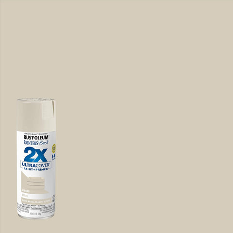 Rust-Oleum Painter's Touch 2X Ultra Cover Spray Paint, Gloss Almond