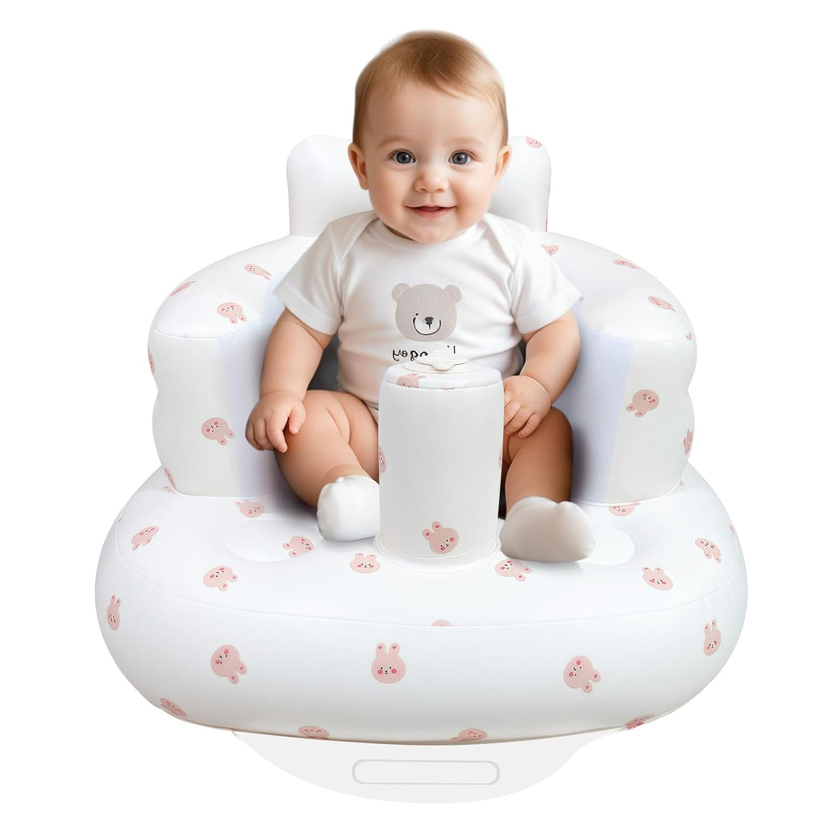 AirSwim Inflatable Baby Seat, Inflatable Baby Chair with Built-in Pump