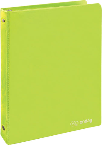 Enday 1/2 Inch Binder, Green 3 Ring Binder, 0.5 Inch Heavy Duty Three Ring Binder, 100 Sheets Capacity - for Home School and Office