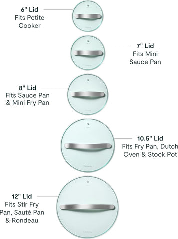 Caraway 8" Glass Lid for Pots and Pans