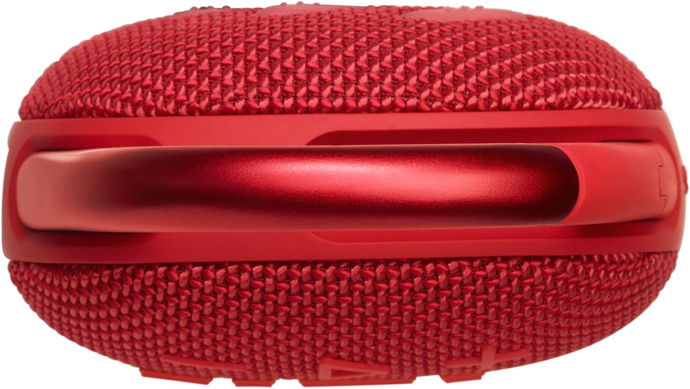 JBL Clip 5 Ultra Portable Bluetooth Speaker with gSport Carbon Fiber Case (White)