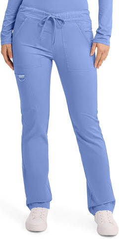 Cherokee Revolution Scrub Pants for Men Tapered Leg Drawstring Stretch