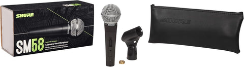 Shure SM58S Pro XLR Dynamic Vocal Microphone with On/Off Switch