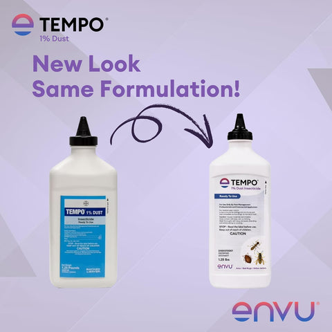 Tempo 1% Dust Insecticide 1.25 lbs | Ready-to-Use Cyfluthrin Bug Dust for Ants, Spiders, Roaches, Bed Bugs, and Stinging Insects | Crack and Crevice Pest Control
