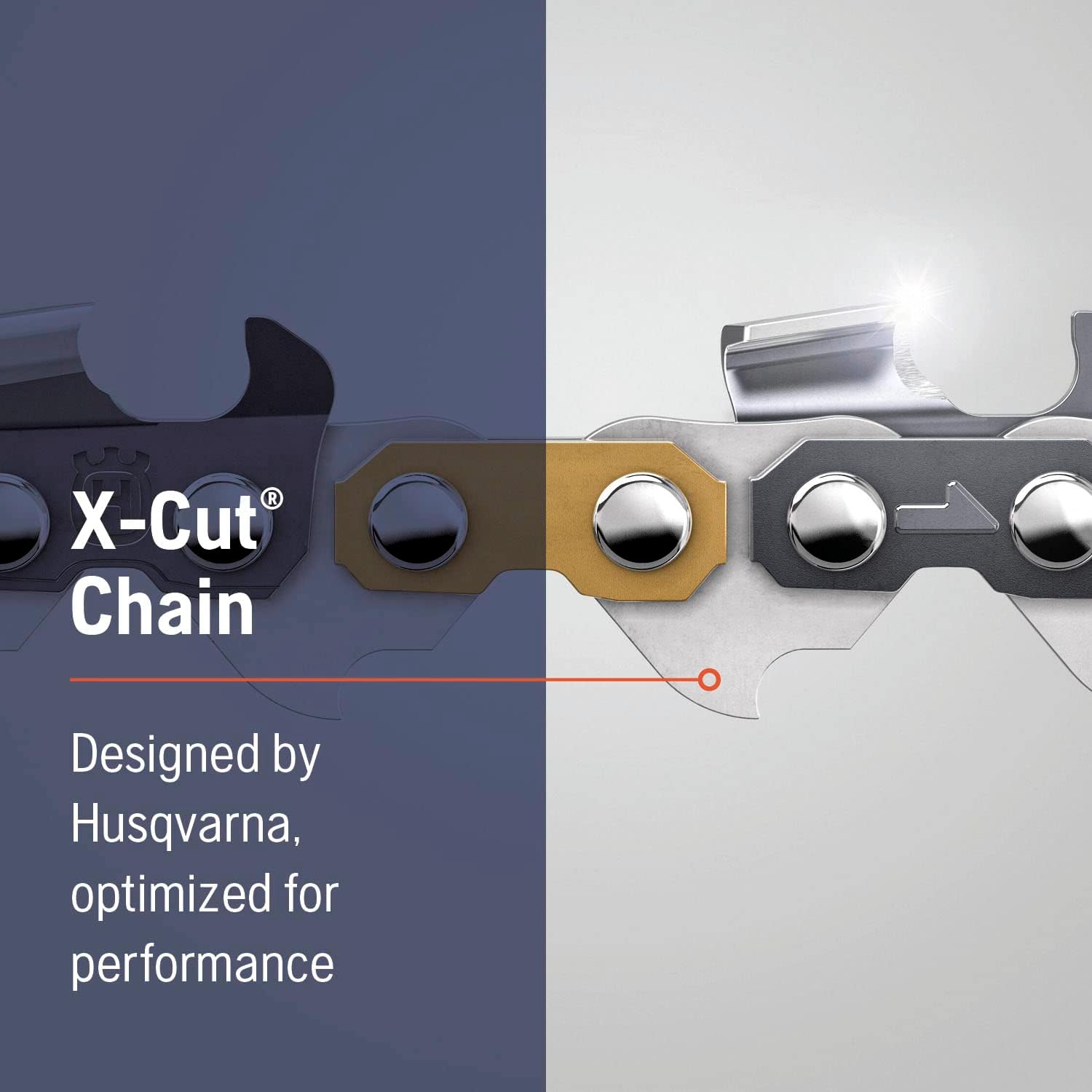 Husqvarna X-Cut SP33G 20 Inch Chainsaw Chain, .325" Pitch, .050" Gauge, 80 Drive Links, Pre-Stretched Chainsaw Blade Replacement with Superior Lubrication and Low Kickback, 581643680