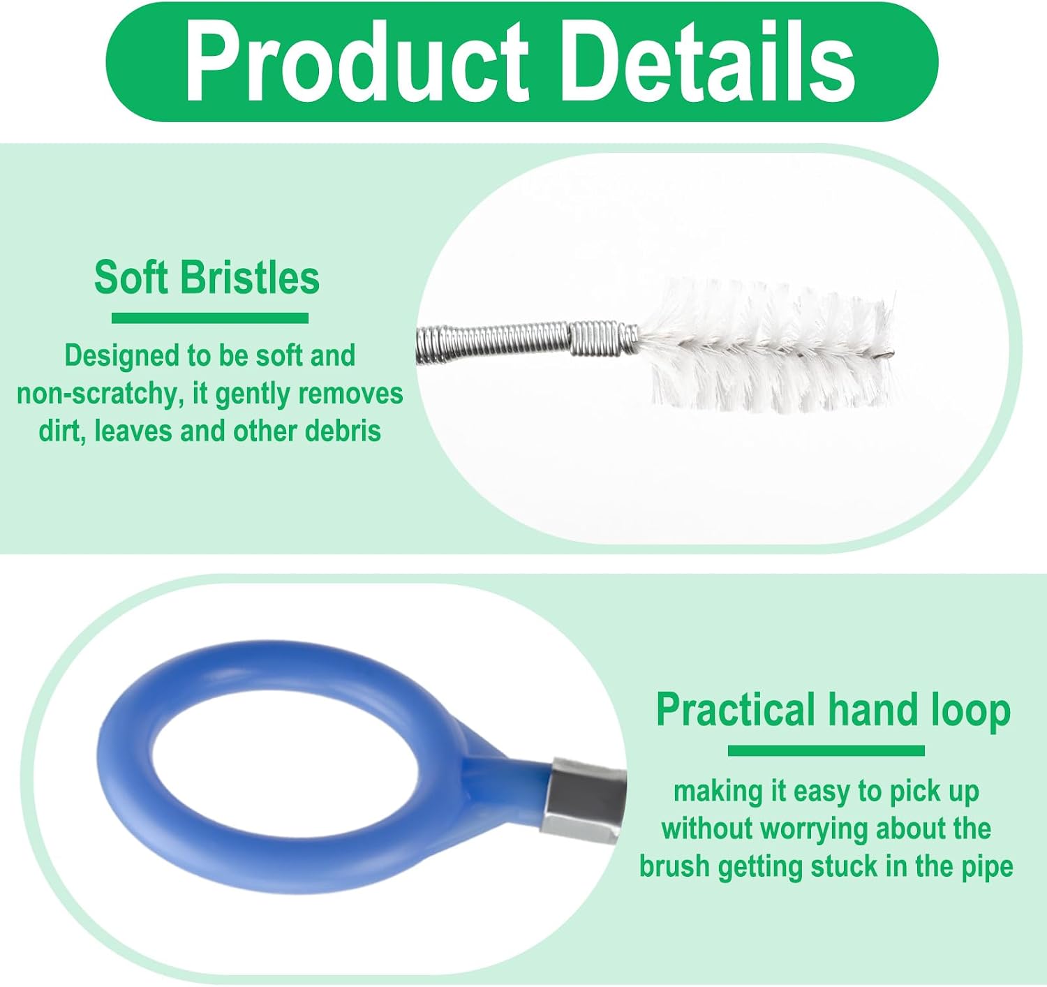 Auto Sunroof Drain Cleaning Tool, 120 Inch Flexible Tube Cleaning Brush