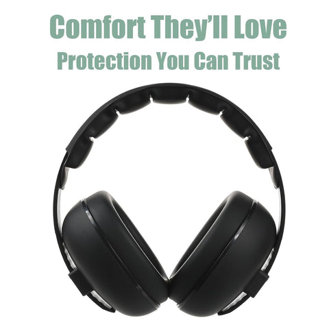 Funbliss Baby Ear Protection Noise Cancelling Headphones, Black