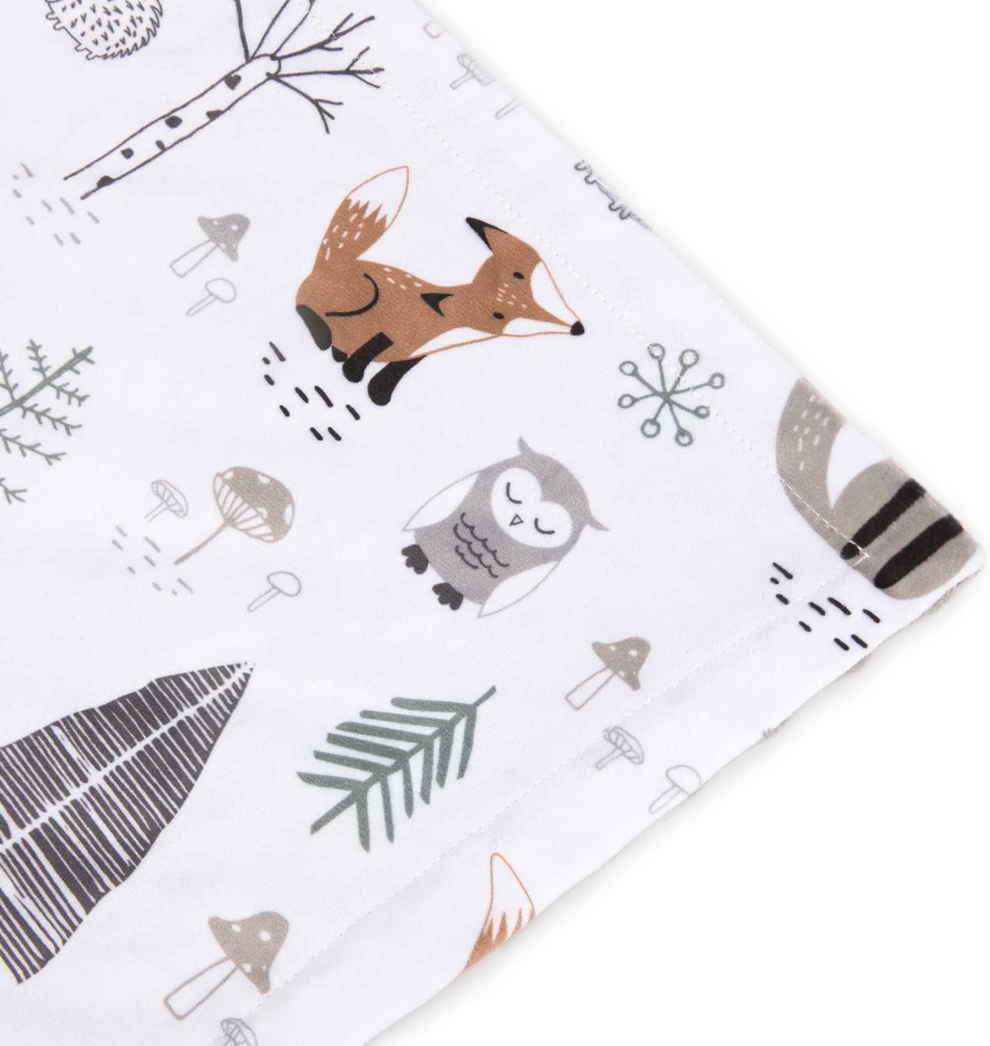HOMRITAR Forest Foxe Baby Blanket for Boys Double Layer Dotted Backing