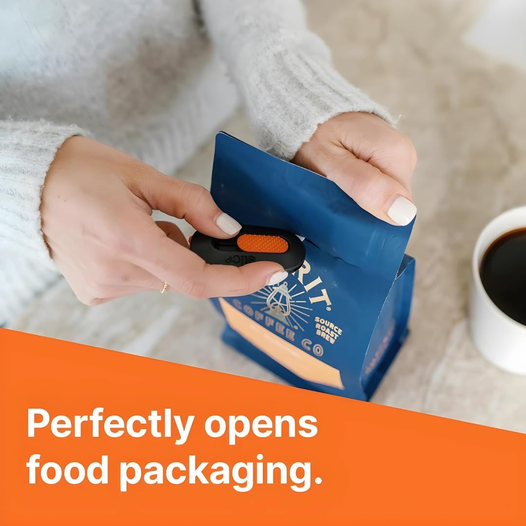Slice Mini Box Cutter | Manual Retracting | Safe Ceramic Box Cutter Lasting 11x Longer than Metal | Box Opener | 2 Pack