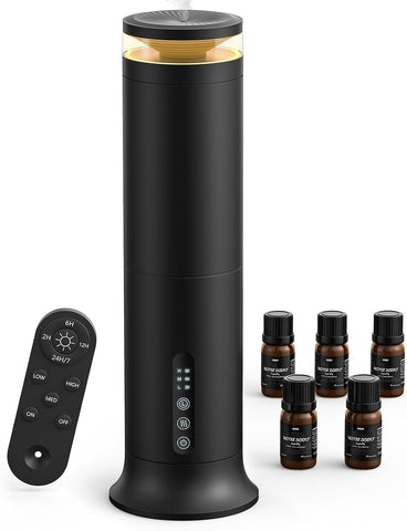 XEITIN Tower Waterless Diffuser with 5 Hotel-inspried Scent Oil Set