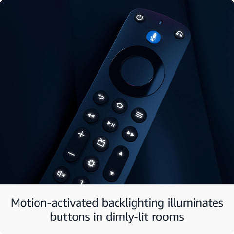 Amazon Fire TV Alexa Voice Remote Pro (newest model) with remote finder, TV controls, and backlit buttons