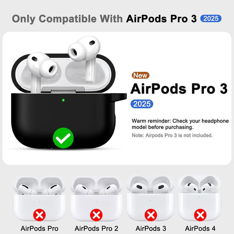 for AirPods Pro 3 Case with Cleaner Kit