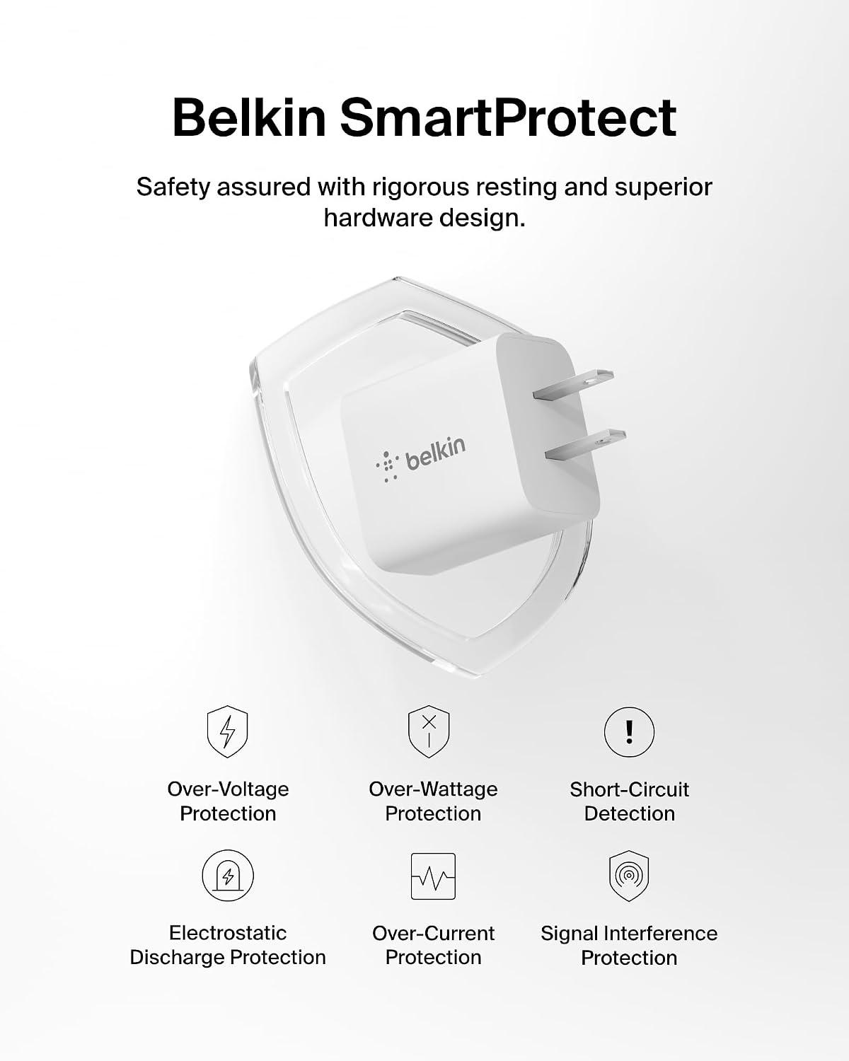 Belkin 20W Compact USB C Charger Block, 2 Pack, Fast Charging for Travel