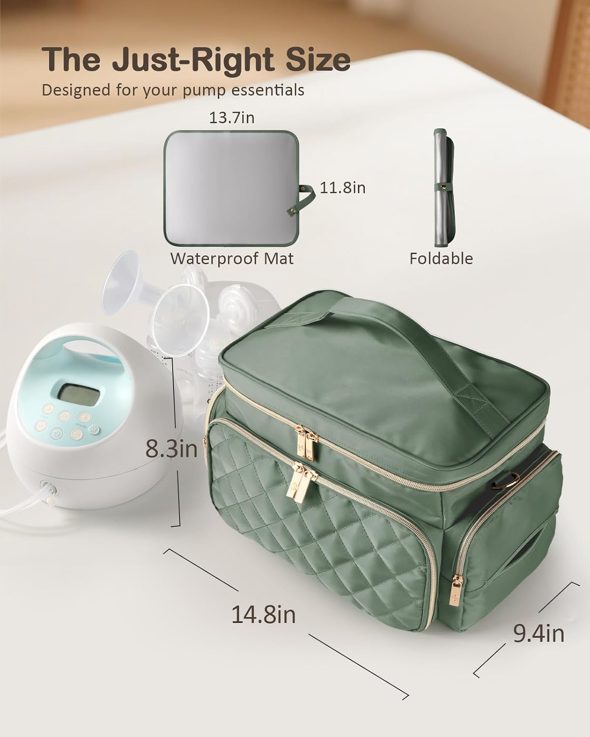 Breast Pump Bag Kit for Spectra S1/S2, Pumping Bag with Bottle Brush Set