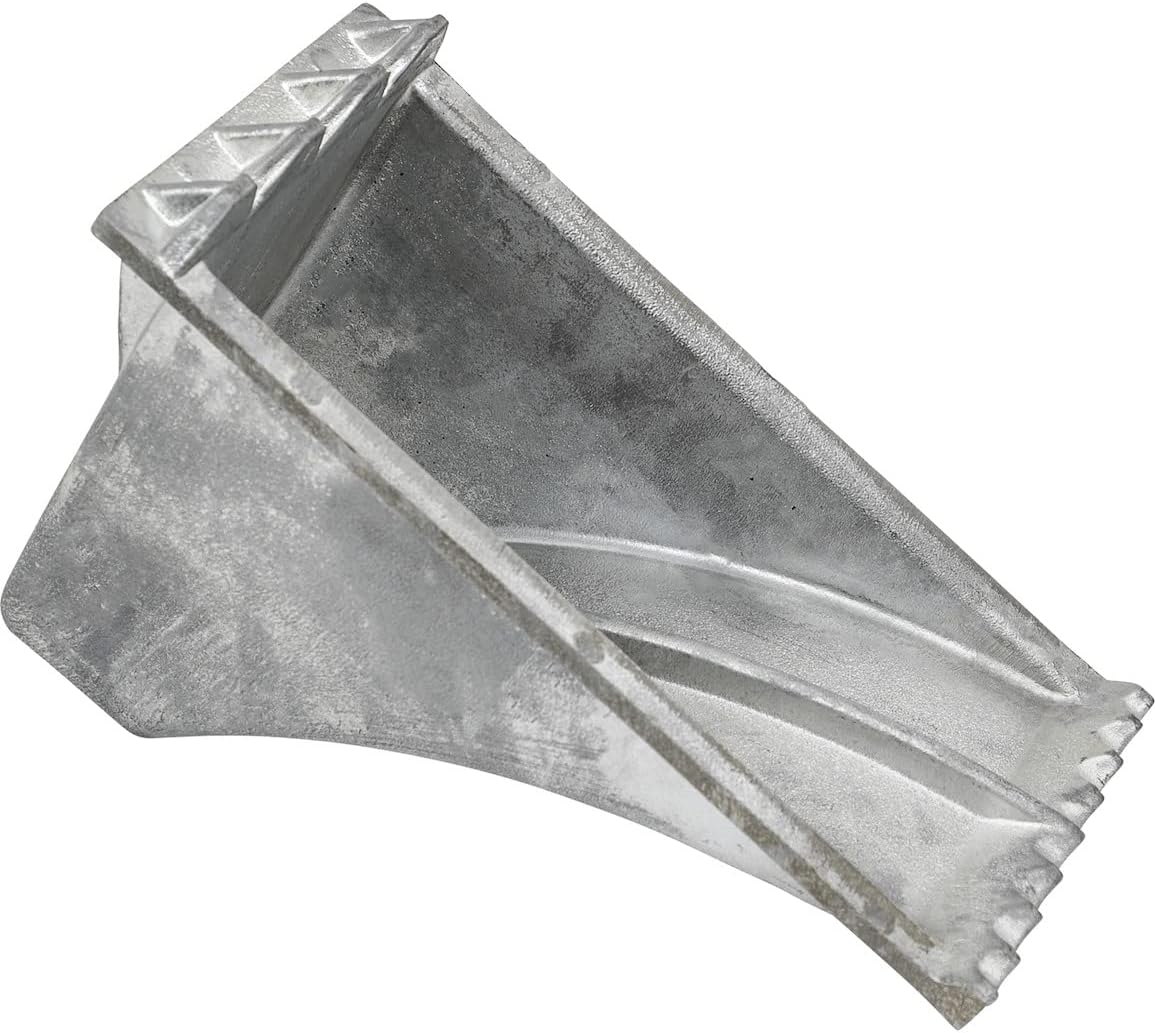 Buyers Products WC1267 Aluminum Wheel Chock 6.25 x 12.25 x 7 Inch with Steep Slope Design and Rugged Teeth for Stability, 55,000 lb Capacity, Lightweight Chock for Trucks Trailers and Equipment