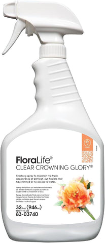 FloraLife Clear Crowning Glory - Liquid Shield Finishing Spray - 32fl oz