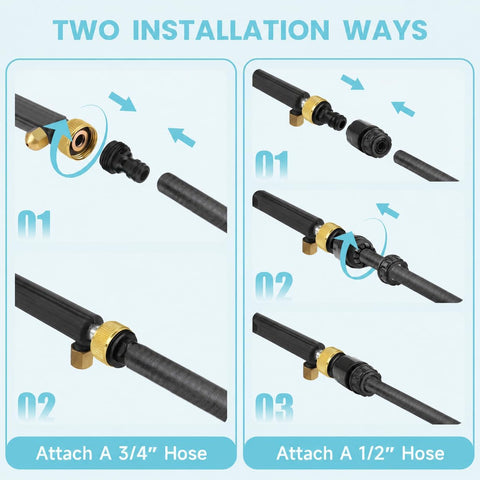 Jet Nozzle for Garden Hose, High Pressure Washer Hose Nozzle