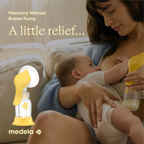Medela Harmony Manual Breast Pump, On-the-Go, More Milk Output