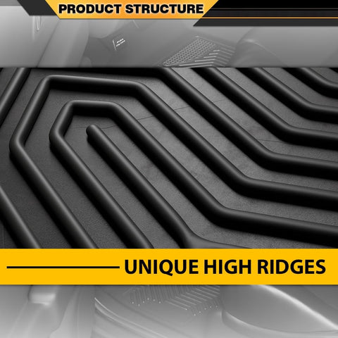 G-PLUS TPE Cargo Liners Mats 3PCS Fit Honda Accord Sedan 2018-2022