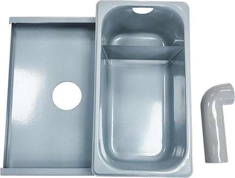 Grease Box for Restaurant Canopy Hood Exhaust Fan| Stainless Steel Hood Accessories for Restaurants | 3.74” Deep Drip Pan